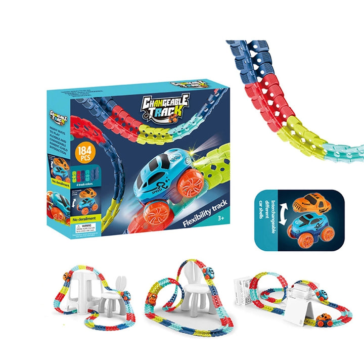 Magnetic Highway – Zoomigo-46 pieces + 2 cars-State of Style
