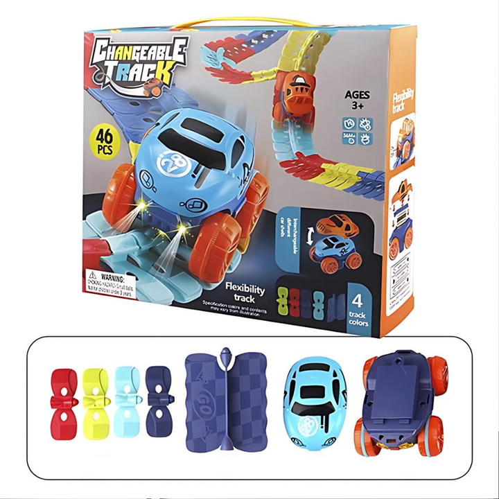 Magnetic Highway – Zoomigo-46 pieces + 2 cars-State of Style