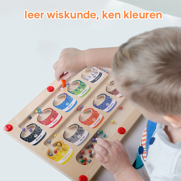 Magnetic Learning Maze for Colour and Number Recognition - MazeMagic-State of Style