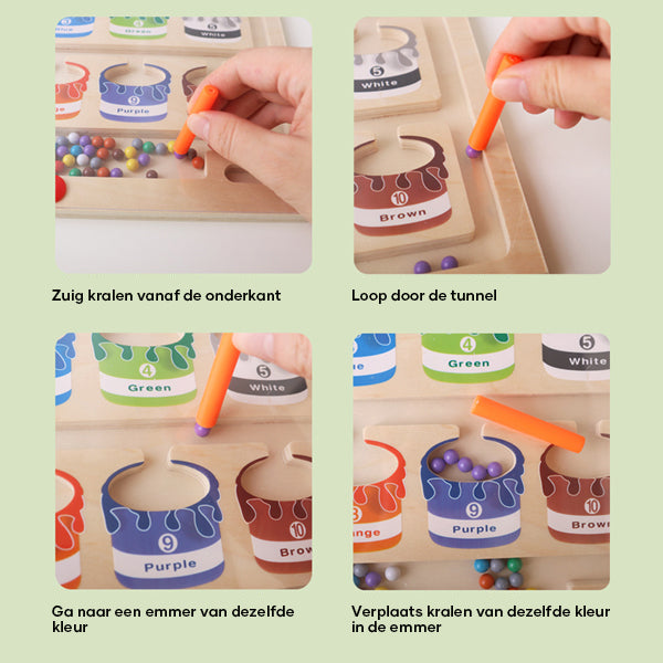 Magnetic Learning Maze for Colour and Number Recognition - MazeMagic-State of Style