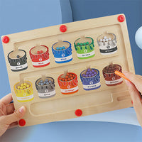 Magnetic Learning Maze for Colour and Number Recognition - MazeMagic-State of Style
