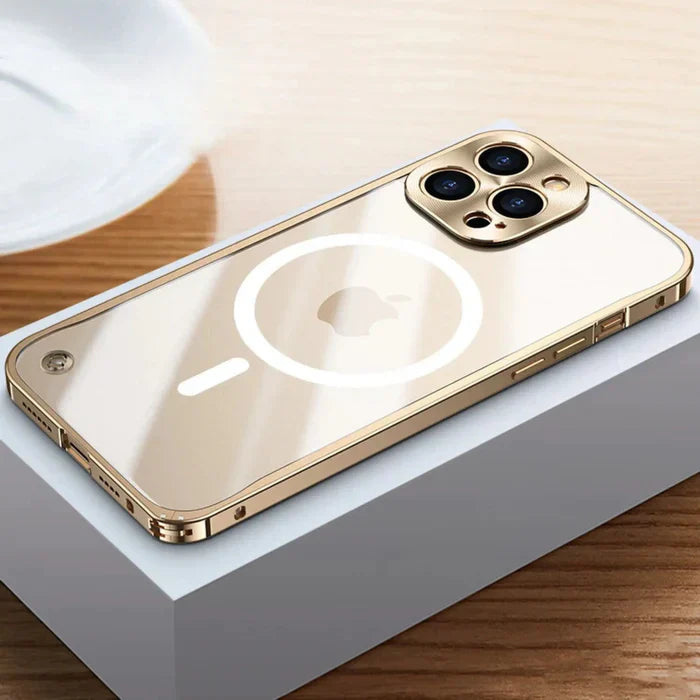 MagSafe Case for iPhone 15 - SteelGuard-Gold-iPhone 15 Pro Max-State of Style