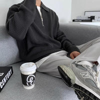 Men's sweatshirt with zip collar – Jonas