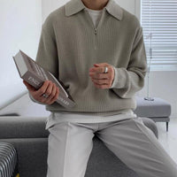 Men's sweatshirt with zip collar – Jonas