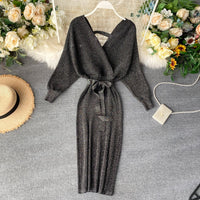 Margje Dress | Stylish Knitted Dress for Women-Black-One size fits all-State of Style