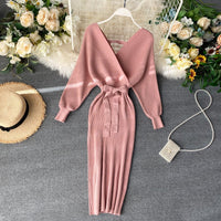 Margje Dress | Stylish Knitted Dress for Women-Pink-One size fits all-State of Style