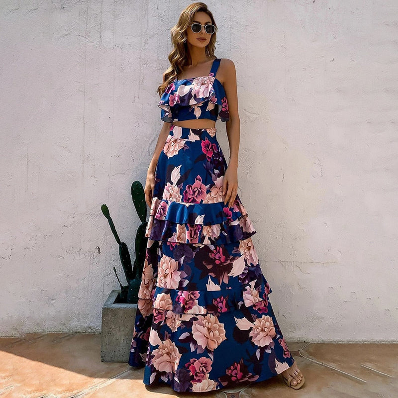 Maria'sDress I Elegant Dress for Women-Dark Blue-S-State of Style