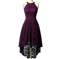 Marie Asymmetrical Hem Halter Dress | Chic and Unique-Grape-XS-State of Style
