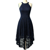 Marie Asymmetrical Hem Halter Dress | Chic and Unique-Marine Blue-XS-State of Style