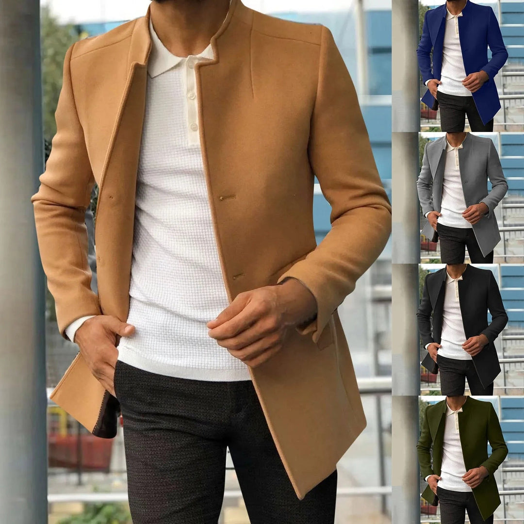 Marsiano Men's Tweed Jacket for Autumn/Winter-Blue-S-State of Style