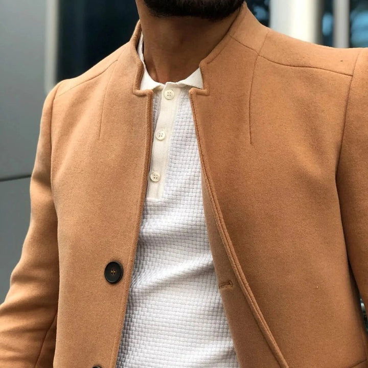 Marsiano Men's Tweed Jacket for Autumn/Winter-Blue-S-State of Style