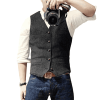 Martin Oliver - Stylish Gilet-Black-S-State of Style