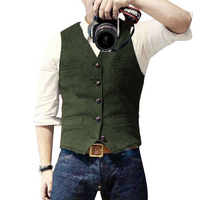 Martin Oliver - Stylish Gilet-Dark Green-S-State of Style