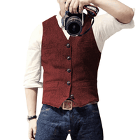Martin Oliver - Stylish Gilet-Red-S-State of Style