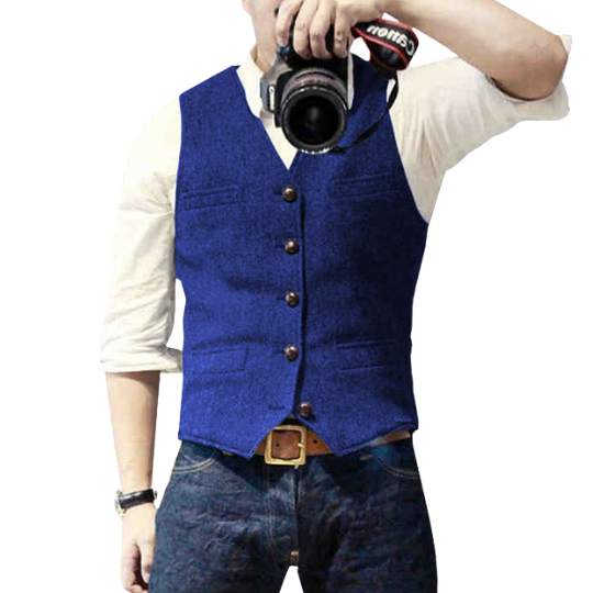 Martin Oliver - Stylish Gilet-Sky Blue-S-State of Style