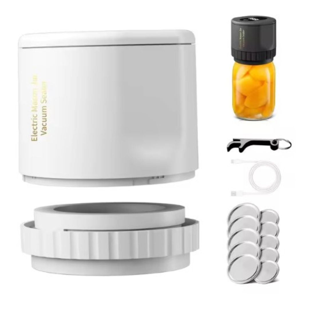 Mason Vacuum Sealer - AirLock-White-State of Style