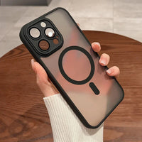 Matte Armour Magnetic Case with Shock Protection & Magsafe Support – 1+1 FREE-Dark Purple-For iPhone 16e-State of Style