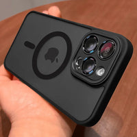 Matte Armour Magnetic Case with Shock Protection & Magsafe Support – 1+1 FREE-Dark Purple-For iPhone 16e-State of Style