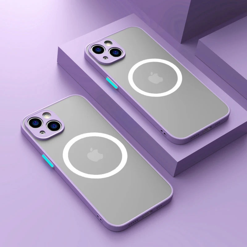 Matte Magnetic Phone Case with Magsafe & Drop Protection – 1+1 FREE-Purple-For iPhone 16-State of Style