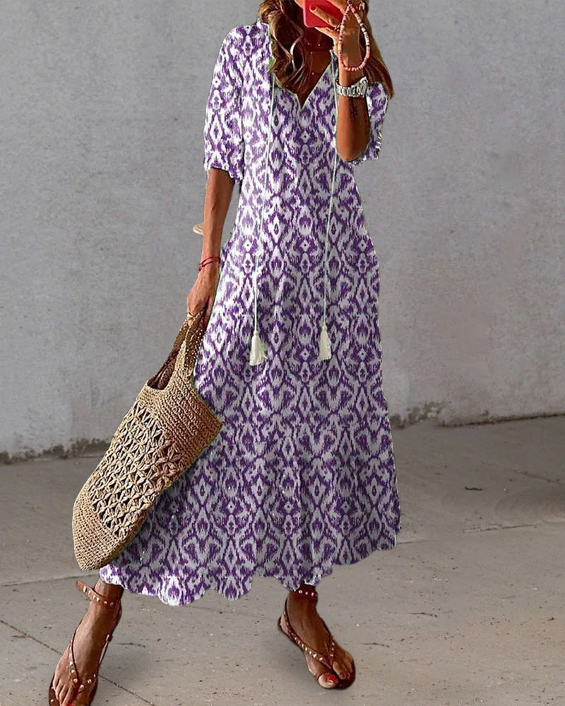 Maxi Dress - Elara-Blue-S-State of Style