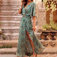 Maxi Wrap Dress - Sophia-Green-S-State of Style