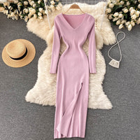 MeasDress I Knitted Dress For Women | Stylish & Comfortable-Pink-One size-State of Style