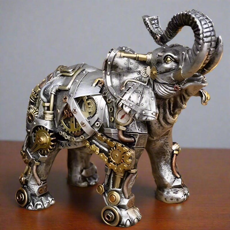 Mechanical Punk Animal Sculptures - GearBeast-Dragon-State of Style