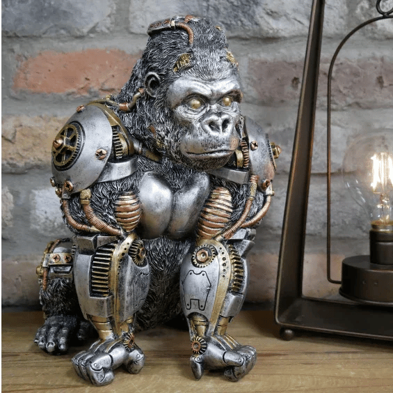 Mechanical Punk Animal Sculptures - GearBeast-Gorilla-State of Style