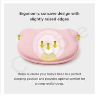 Memory Foam Baby Pillow – ErgoNest-Pink-State of Style