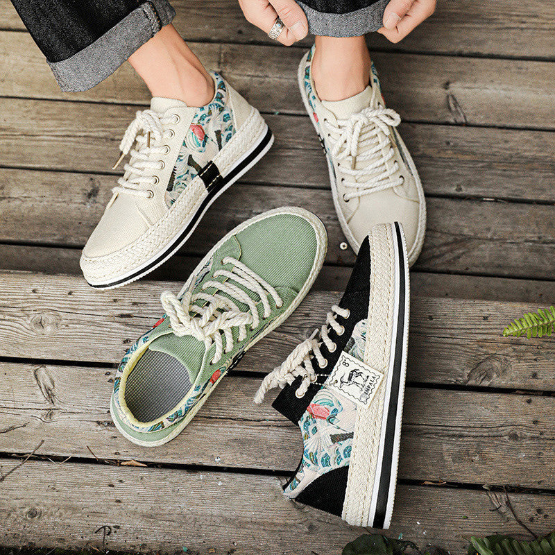 Men's Aztec Sneakers – Mateo-Beige-6-State of Style