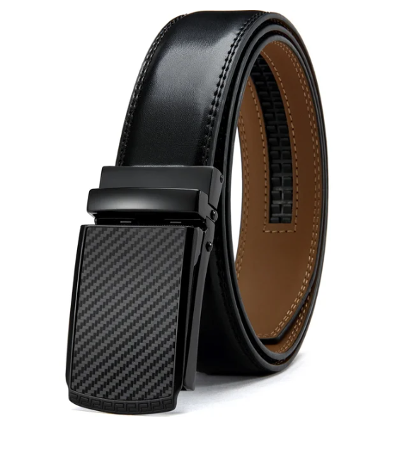 Men's Belt with Automatic Buckle - Eleganzio-Black 1-115cm-State of Style