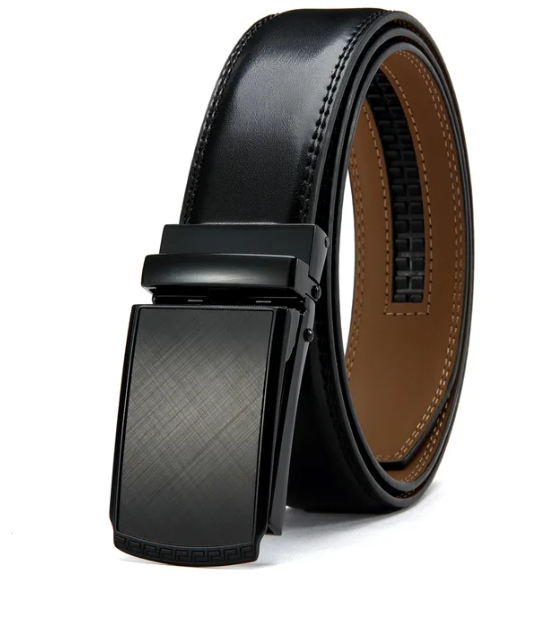 Men's Belt with Automatic Buckle - Eleganzio-Black 3-115cm-State of Style
