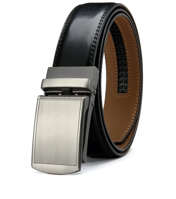 Men's Belt with Automatic Buckle - Eleganzio-Black 4-115cm-State of Style