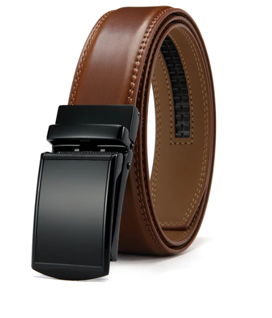 Men's Belt with Automatic Buckle - Eleganzio-Brown 1-115cm-State of Style
