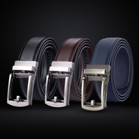 Men's Belt with Automatic Buckle - SnapFit Belt-Black-State of Style