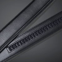 Men's Belt with Automatic Buckle - SnapFit Belt-Black-State of Style