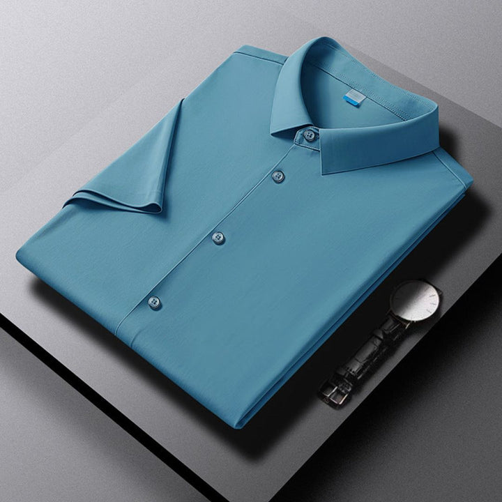 Men's Button-Up Polo Shirt | Classic & Comfortable-Lake Blue-XS-State of Style