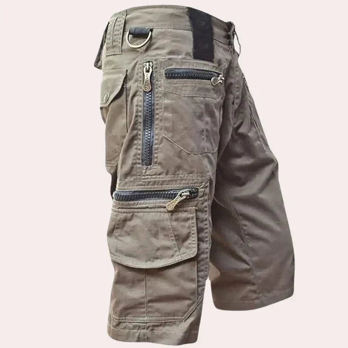 Men's Cargo Shorts for Summer & Leisure - Luca-Khaki-XS-State of Style