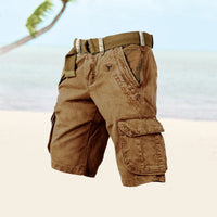 Men's Cargo Shorts - TrekFlex-Caramel-S-State of Style