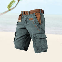 Men's Cargo Shorts - TrekFlex-Dark Green-S-State of Style