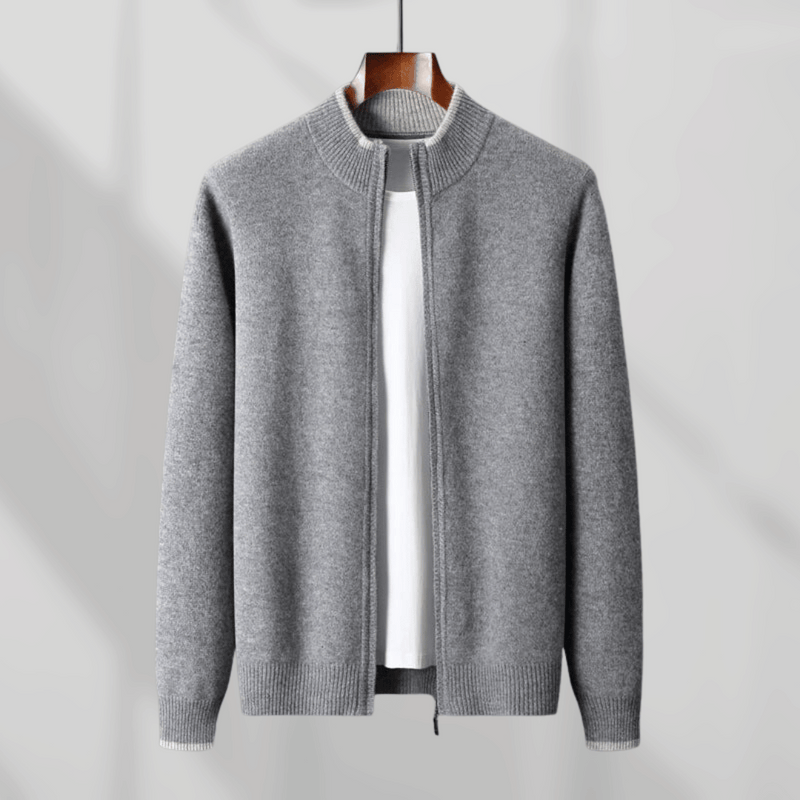 Men's Cashmere Zip Jacket – Laurent-Gray-S-State of Style