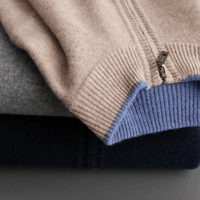 Men's Cashmere Zip Jacket – Laurent-Khaki-S-State of Style
