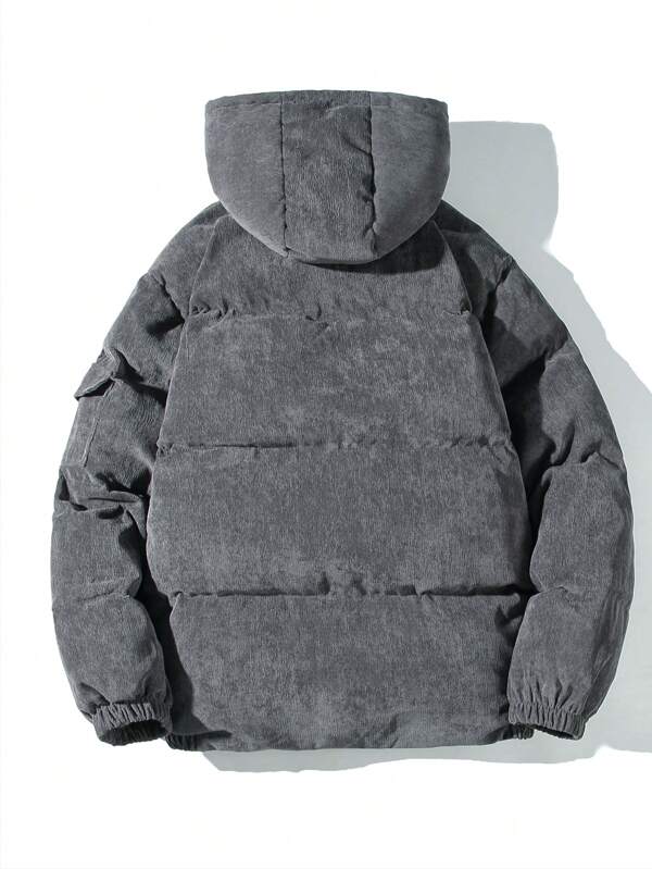 Men's Corduroy Puffer Jacket - Verno-S-State of Style