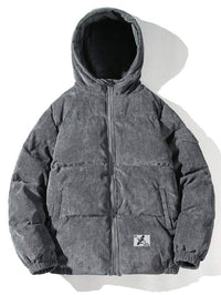 Men's Corduroy Puffer Jacket - Verno-S-State of Style