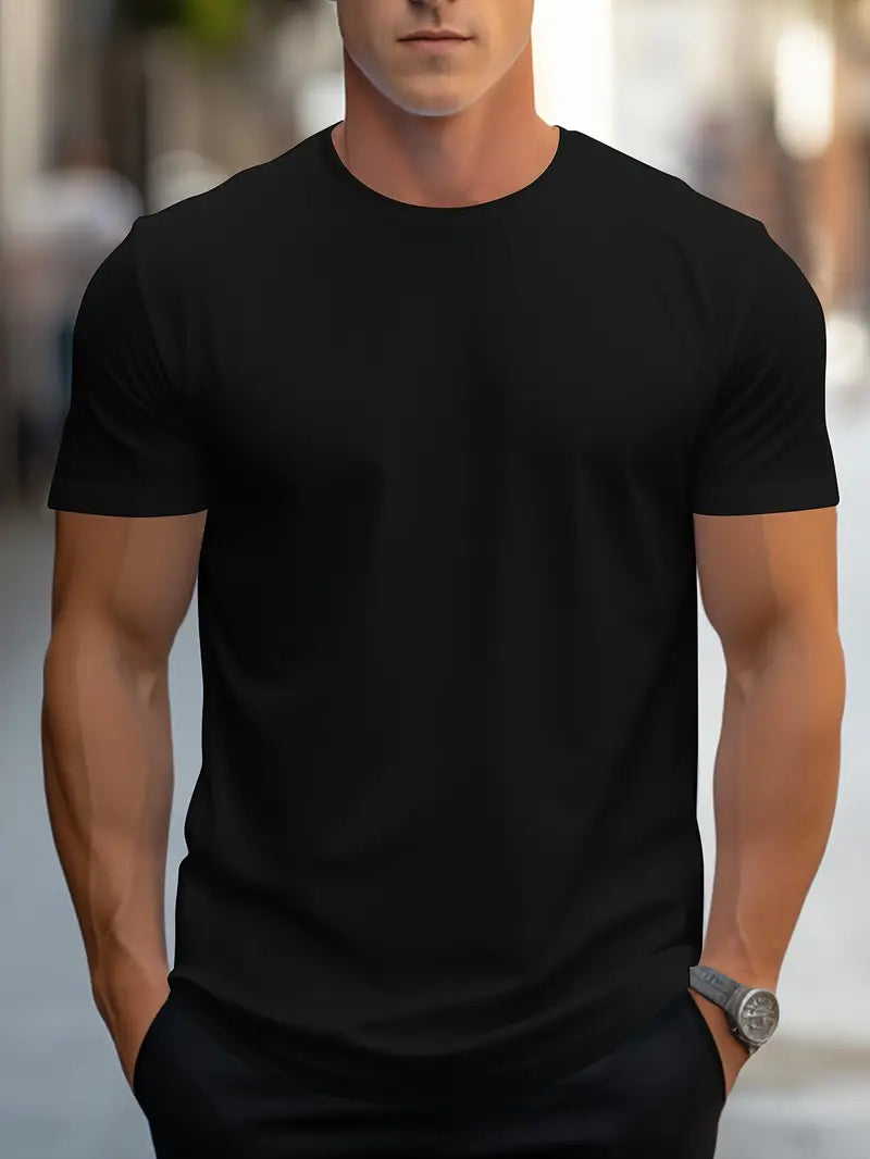 Men's cotton T-shirt – Nico-Black-S-State of Style