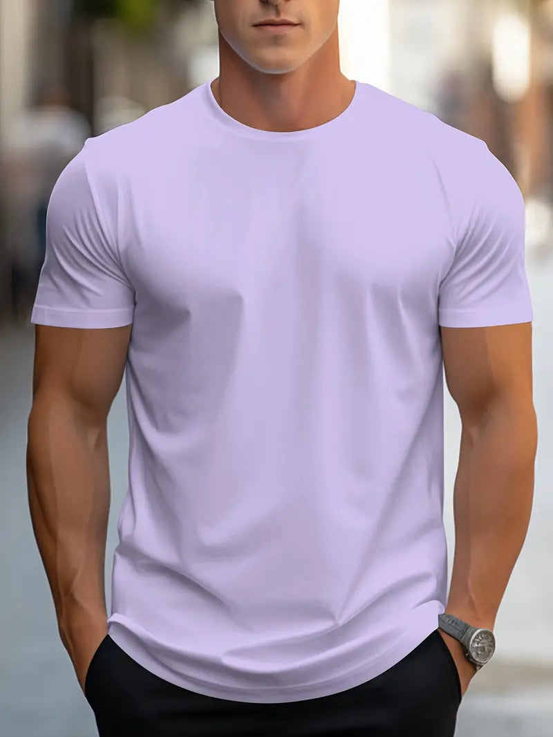 Men's cotton T-shirt – Nico-Purple-S-State of Style