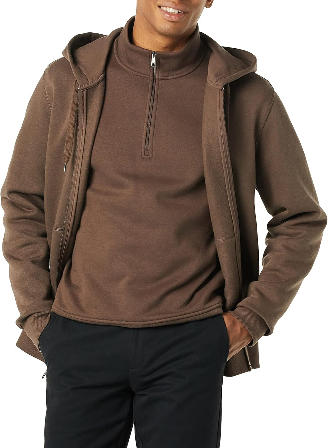 Men's Fleece Vest - Jake-Black-S-State of Style