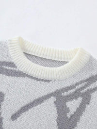 Men’s Graphic Print Sweater - Arvid-Black-S-State of Style