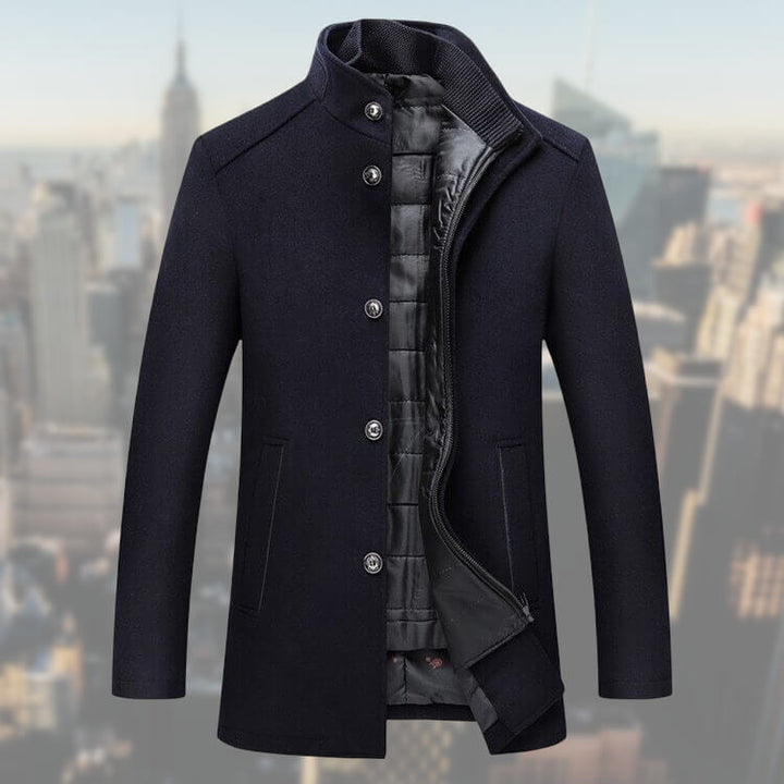 Men's Jacket with Detachable Vest - Lucas-Blue-S-State of Style