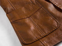 Men's Leather Blazer – Leonardo-Black-S-State of Style